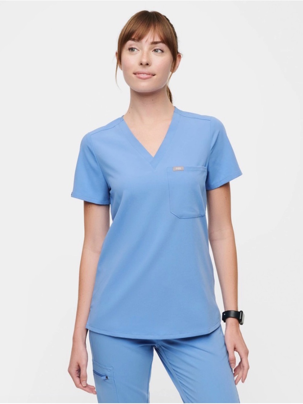 FIGS MATCHING SCRUBS SET IN CEIL BLUE
